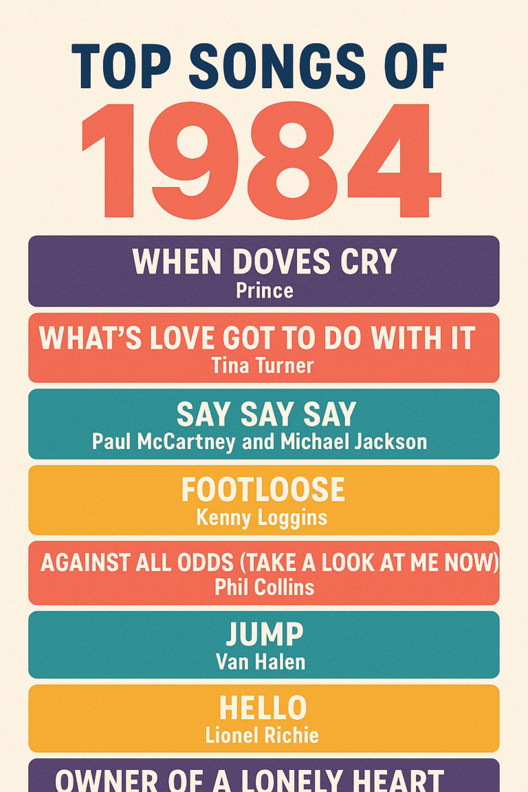 top songs of 1984